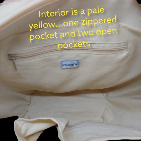 Chico's Straw with Pink Bag/Tote NWT - Picture 7 of 7